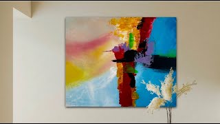 Let Your Creativity to Soar. Amazing Abstract Painting Technique. abstractpainting abstractart