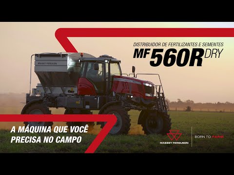 Distribuidor de fertilizantes e sementes MF 560R Dry: a máquina que você precisa no campo