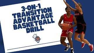 3-on-1 Transition Advantage Basketball Drill