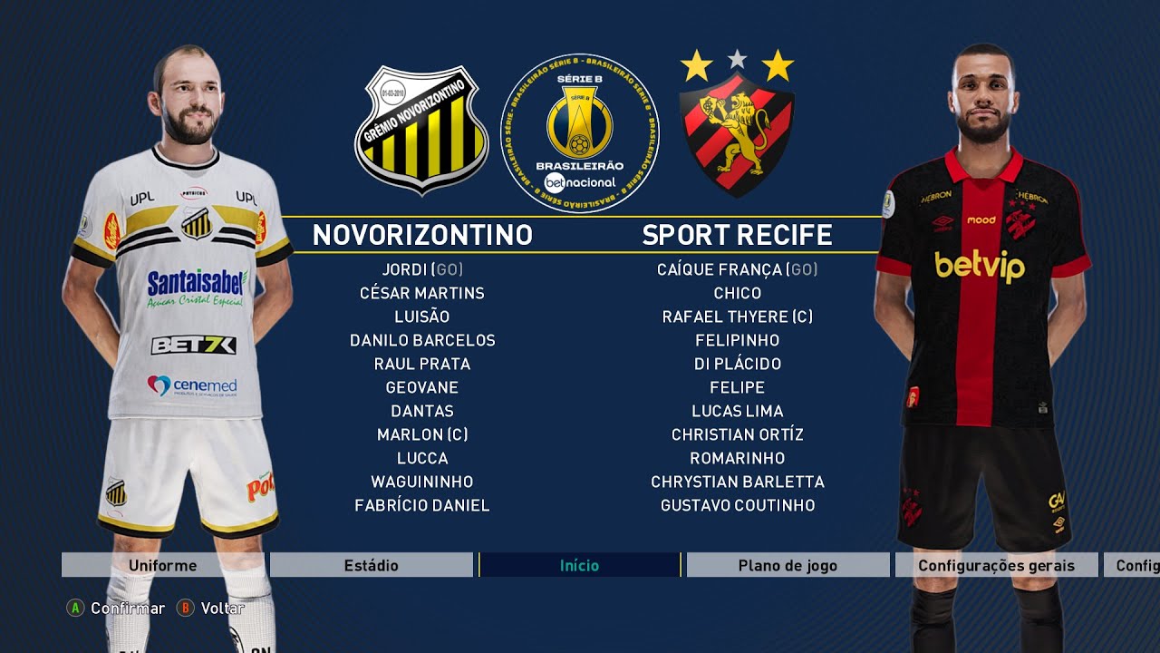 Novorizontino x Sport Recife - Brasileirão B 2024 - 31° Rodada ...