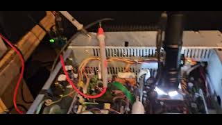icom ic751a ham radio.  distorted audio from test probe