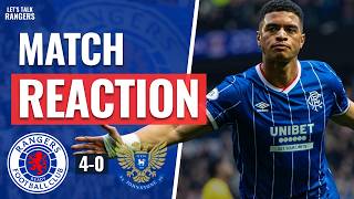 Rangers Deliver the Perfect Response | Rangers 4-0 St Johnstone