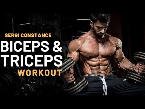 SERGI CONSTANCE: FULL BICEPS & TRICEPS WORKOUT -- Wild Fire Fitness