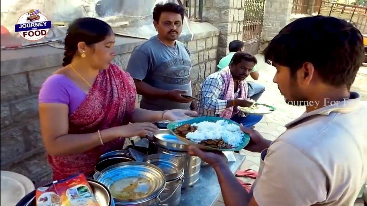 Cheapest RoadSide Unlimited Meals | Indian Street Food | #journey for food  #Vegmeals #NonVegMeals