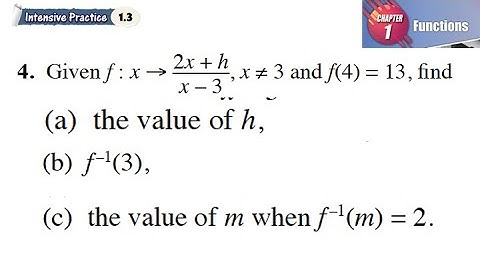 Functions intensive practice 1.3 Q4 latihan intensif 1.3 add maths form 4 textbook kssm