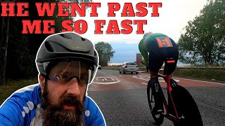 Practicing for my sprint triathlon with a 10 mile time trial