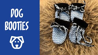 Crochet Dog Booties  Size Medium