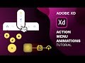 Unique Action Menu Animations in Adobe Xd | Auto Animate | Design Weekly