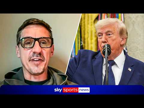Gary Neville on Trump's influence on Balogun red card controversy | "Never seen anything like it"