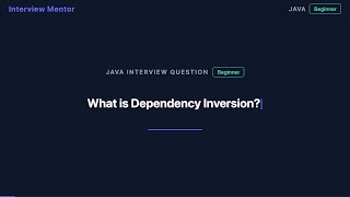 What is Dependency Inversion (SOLID Principles Explained)