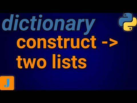Python Construct Dictionary From Two Lists