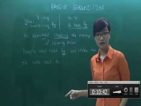 Học Tiếng Anh   Ngữ pháp Toeic bài 12  Passive Gerund   INF+Bài tập+Lý thuyết giải chi tiết