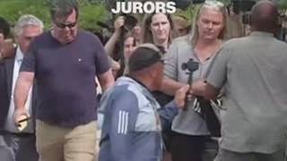 Woman charged for filming Clancy jurors