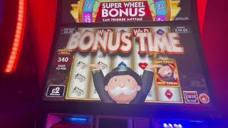 NEW FOBT GAMES. Monopoly super wheel and spartan wall!!