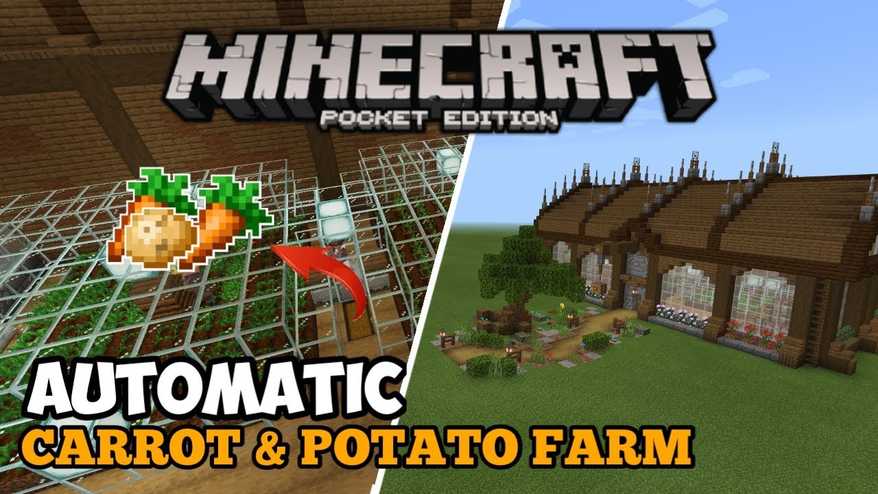 [TUTORIAL] Cara Membuat Automatic Carrot And Potato Farm Minecraft