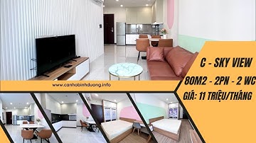 Cho thuê căn hộ C-Sky View 80m2 2PN Full nội thất | Chung cư Thủ Dầu Một