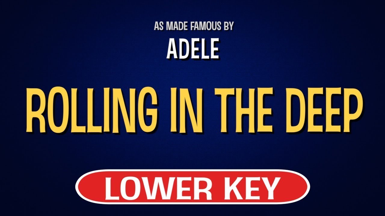 Adele - Rolling In The Deep | Karaoke Lower Key