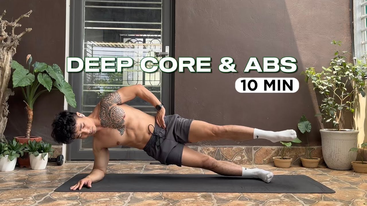 10 Min DEEP CORE & INTENSE ABS Workout at Home - YouTube