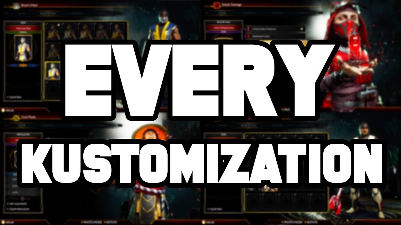 Mortal Kombat 11 EVERY CUSTOMIZATION For Characters Available!
