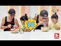 爸爸有点过于贪婪了，奶茶游戏竟然想独吞，这下他还好吗？【小小露兮】