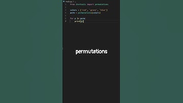 Using the Python itertools Module for Iteration #codingtips #python #learntocode
