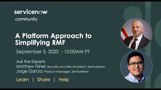 9/3 Ask the Expert: A Platform Approach to Simplifying RMF