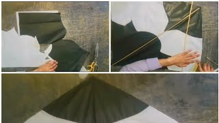 2.5 tawa kite making Best design at home ||kite making ||gudi banana||kite paper