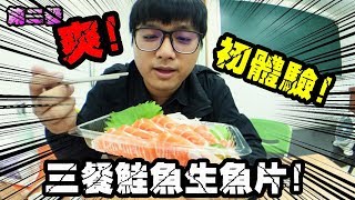 【三餐挑戰鮭魚生魚片!】三餐都只吃鮭魚生魚片!!寄生蟲好恐怖 ...