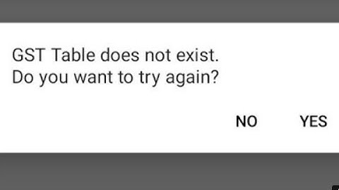 gst table does not exist (jiopos)