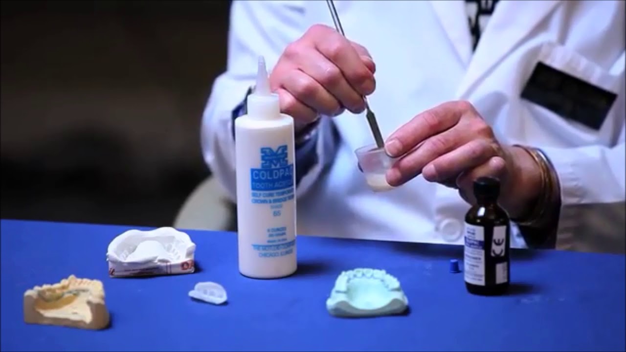 Coldpac Tooth Acrylic Product Demonstration YouTube