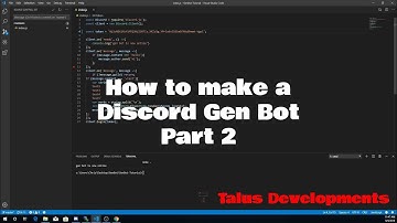 Discord Gen Bot Tutorial - Part 2