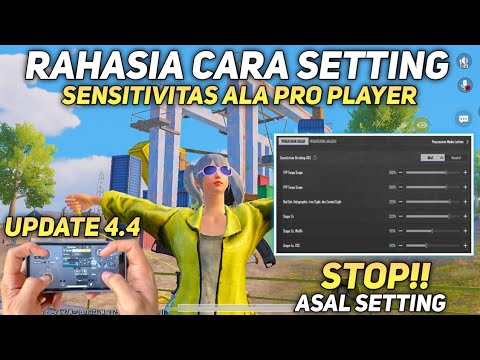 CARA SETTING SENSITIVITAS PUBG MOBILE TERBAIK GYROSCOPE DAN NO GYROSCOPE