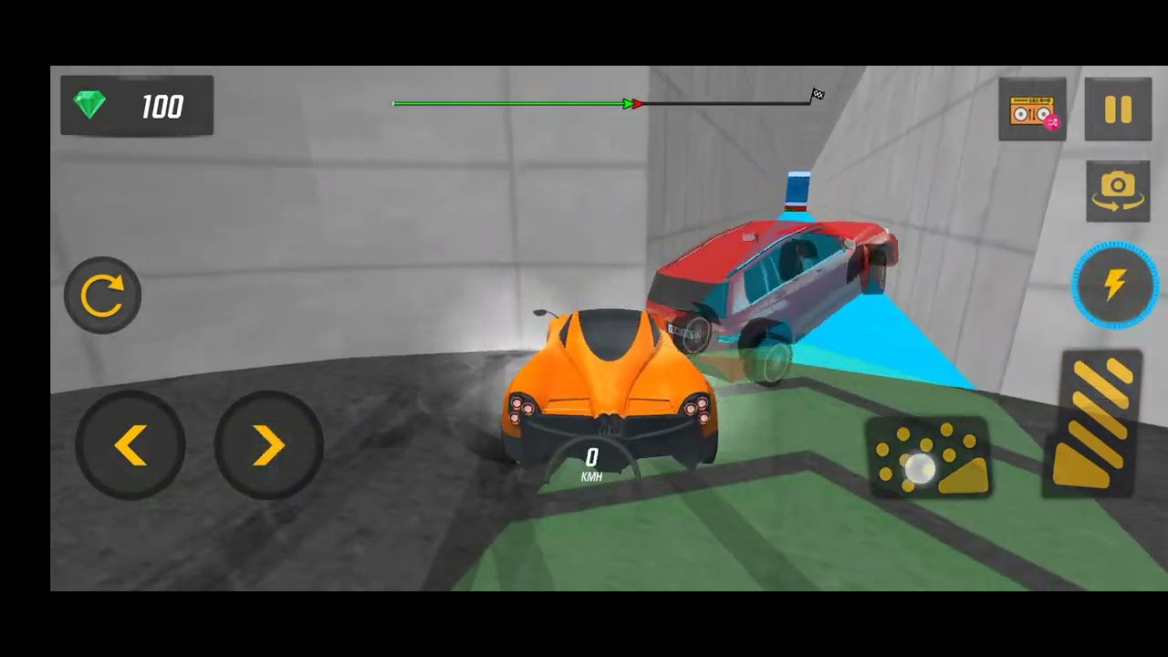 impossible car stunt game level 20 completed  ,, mode 1 stunt racing ,,