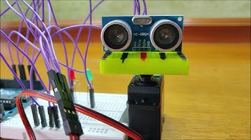 MATLAB + ARDUINO + ULTRASONIC SENSOR (HC-SR04) + SERVO MOTOR