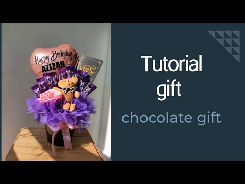 TUTORIAL CHOCOLATE IN VASE  Gubahan coklat dalam pasu 