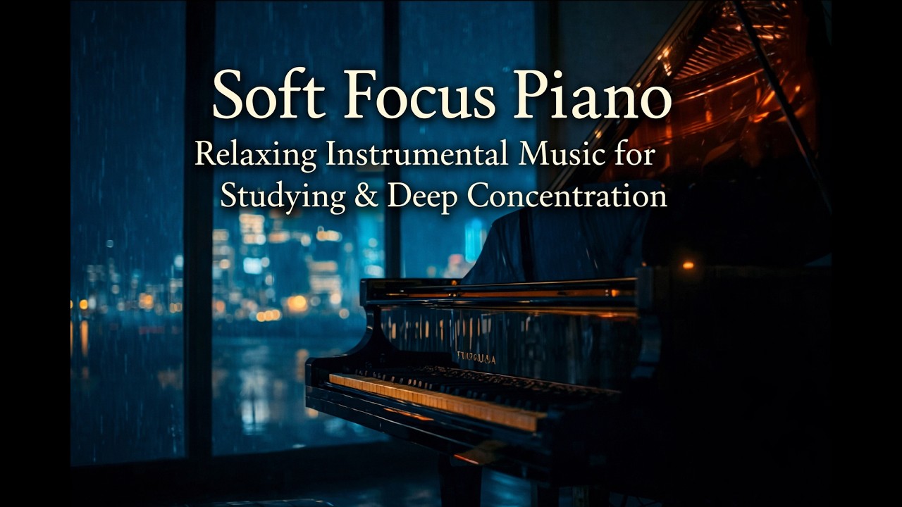 Soft Focus Piano 🎼 Relaxing Instrumental Music for Studying & Deep ...