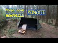Pernoite em uma área para camping e fogo com BOWDRILL bushcraft