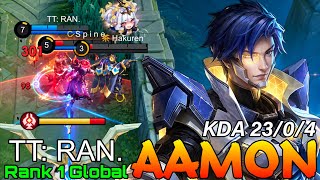 23 Kills Aamon Perfect Gameplay - Top 1 Global Aamon By Tt: Ran. - Mobile Legends