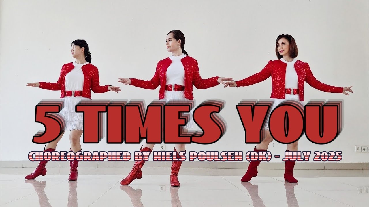 5 Times You - Line Dance | Niels Poulsen - YouTube