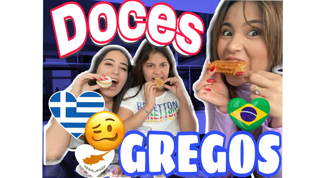 PROVANDO DOCES TRADICIONAIS DA GRECIA. #GRECIA #CHIPRE