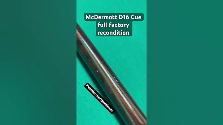 Pool Cue Recondition.  McDermott D16.  1987 cue