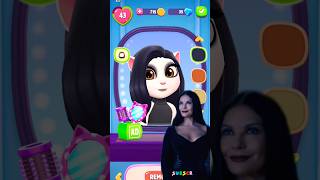Morticia Addams Wednesday Makeup By My Talking Angela 2 #wednesday screenshot 3