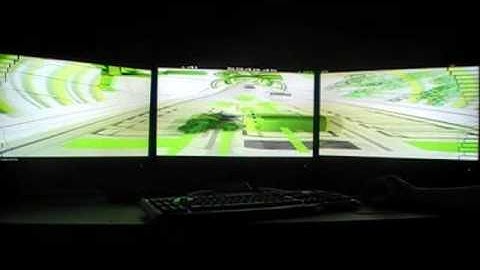 Audiosurf - Eyefinity 5760x1080 - Prodigy - Invaders Must Die