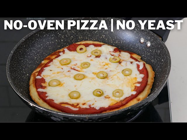 EASY Pan Pizza In 3 STEPS! How to make pizza in a pan