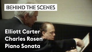 Piano Sonata, Elliott Carter, Charles Rosen, 1982 | Holland Festival Parels