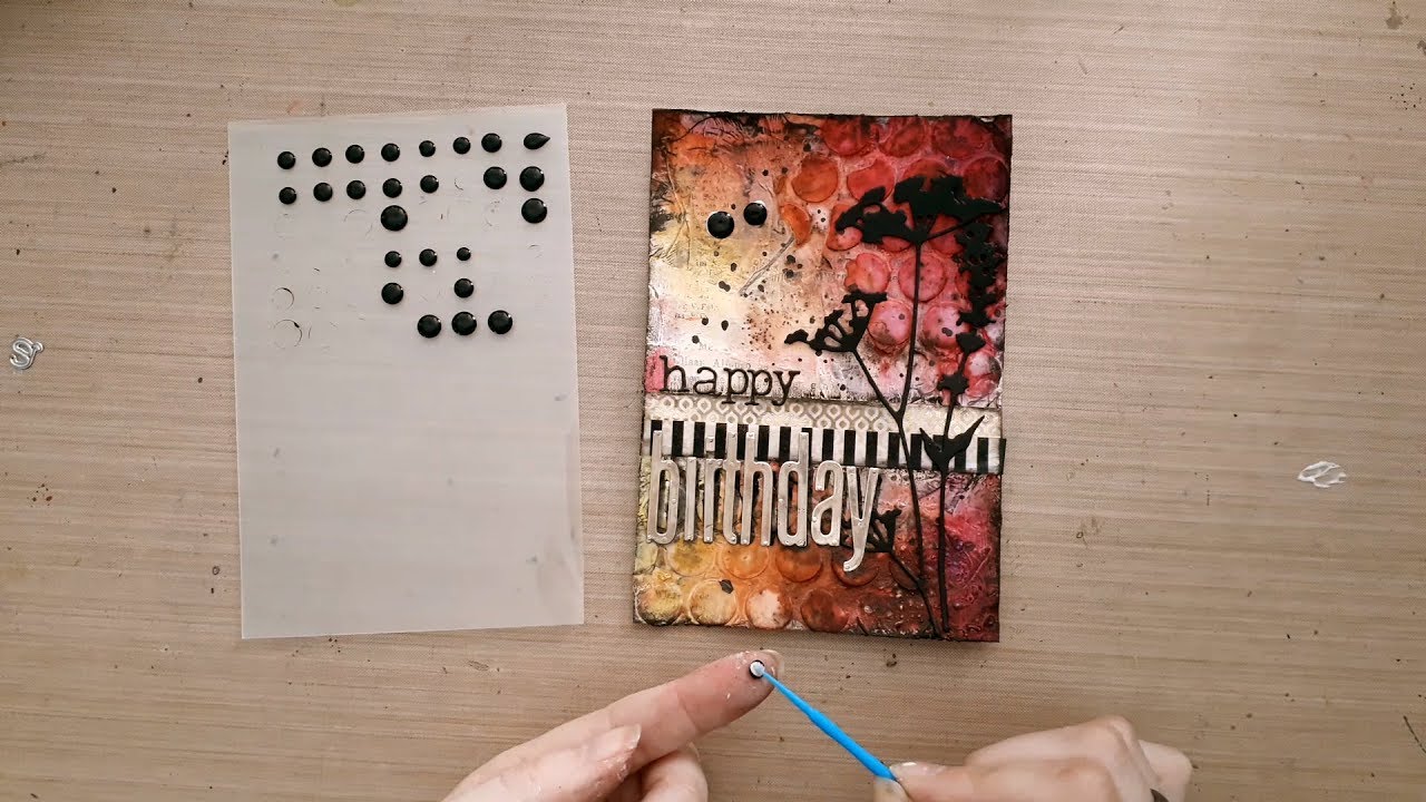 MbS Spritz and Splatter card - YouTube