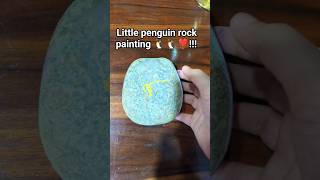 #rockpainting #rock #ytshorts #penguin #trending #cute #painting 🐧🐧