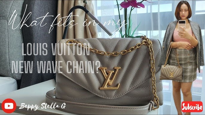 LOUIS VUITTON: LV NEW WAVE CHAIN BAG (SIZE MM) - REVIEW AND 1 YEAR HANDBAG  UPDATE 