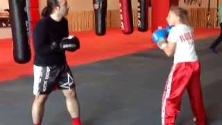 Kickbox Coach Recep Kaylan & 11 age Gukovskaya Anastasiya