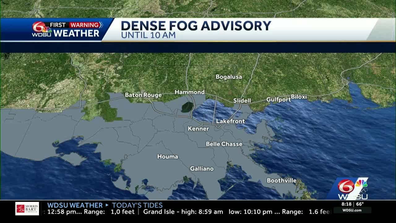 Dense Fog Advisory Sunday until 10am - YouTube